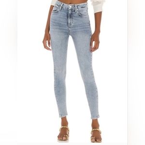 NWT Free People We the FreeMontana Skinny Jean in Sunday BlueSize 25